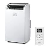 BLACK+DECKER 12,000 BTU Portable Air Conditioner for Rooms up to 550 Sq.Ft. with Remote Control, White