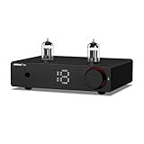AIYIMA T20 Fully Balanced Tube Preamp for Home Audio - ECC83 Tube Design, Swappable Op-Amps & Tubes, XLR/RCA Inputs/Outputs, Pre-Amp for 2 Channel Stereo Hi-Fi Amplifier & 2.1 Theater Setup