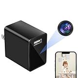 HiSpyCam Hidden Camera Charger - Full HD 1080P WiFi Mini Spy Camera - Compact Wireless Indoor Security Camera - Discreet Tiny Nanny Cam