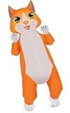 NISUNS Cat Costume Inflatable Costume for Kids Funny Halloween Costumes Blow up Cosplay for Girl Boy