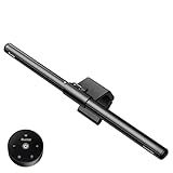 Quntis Monitor Light Bar with Remote, Fit for Curved Monitors/Camera Base, Eye-Care Computer Monitor Lamp Dimmable with Auto-Dimming, No Glare Work Office Gaming Desk Lamp, Gray, Mother's Day