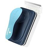 fishkeeper Aquarium Magnetic Glass Cleaner, Fish Tank Algae Magnet Cleaning Tool with Algae Scraper for Glass Aquariums Tank, Floating Scrubber Brush, 2 Detachable Scrapers, Small