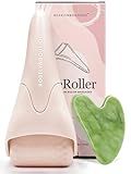 ROSELYNBOUTIQUE Ice Roller for Face & Gua Sha Facial Tools - Wrinkles Fine Lines Puffiness Massager Facial Skin Care Tools - Self Care Gifts for Men Women (Beige)