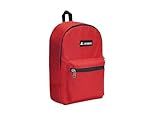 Everest Luggage Basic Backpack, Red, Medium