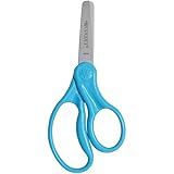 Westcott 13130 Right- and Left-Handed Scissors, Kids' Scissors, Back to School, Classroom Supplies, Ages 4-8, 5-Inch Blunt Tip, Assorted