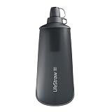 LifeStraw Peak Squeeze Filter Bottle, 650 ml, Dark Mountain Gray