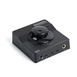 NEOHIPO H1 DAC Amp for Pc,Mini USB Gaming DAC Headphone Amplifier, Mini Hi-Fi Digital-to-Analog Amp, 3.5MM/6.35MM/Mic/EQ Opt/Coa/RCA Outputs with Treble & Bass Switch for PS5/PC/MAC/Computer