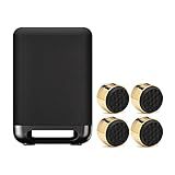 Sony SASW5 300W Wireless Subwoofer for HT-A9/A7000/A5000 Bundle with Subwoofer Isolation Feet (4-Pack, Black/Gold) (2 Items)