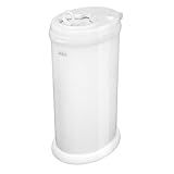 Ubbi Steel Diaper Pail, Odor Locking, No Special Bag Required, Award-Winning, Registry Must-Have, White