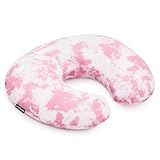 Dream On Me Beeboo Nursing Pillow and Positioner, Breastfeeding and Bottlefeeding Pillow, Removable and Washable Pillow Cover, Soft and Breathable Fabric, Pink