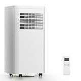 ZAFRO Portable Air Conditioners, 10000 BTU, 3 in 1 Portable AC Unit with Window Kits, Fan & Dehumidifier Modes, Cools up to 450 Sq.Ft, LED Display/Remote Control, 24H Timer for Living Room, Bedroom