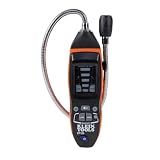 Klein Tools ET120 Gas Leak Detector, Combustible Gas Leak Tester with 18-Inch Gooseneck Has Range 50-10,000 ppm, Includes Pouch, Batteries