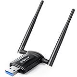 USB WiFi Adapter for Desktop PC - Nineplus 1800Mbps 5.8G/2.4G Wi-Fi 6 USB 3.0 Wireless Adapter with 2x5dBi Antenna WiFi Dongle for Desktop PC Laptop 802.11ax Internet Network Card for Win11/10