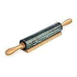 Koville Marble Rolling Pin, Non-Stick Stone Dough Roller, Rolling Pin for Baking,Pasta, Dumpling, Ravioli, Fondant,Pie Crust, Kitchen Baking Pastry Tools