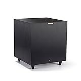 Klipsch Reference R-8SW Surround Subwoofer, 150 Watts Peak Power (Brushed Black Vinyl, 8-Inch)