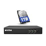ANNKE 8 Channel 3K Lite Security Digital Video Recorder with 1TB Hard Drive, H.265+ Hybrid 5-in-1 Surveillance DVR, Human & Vehicle Detection, Supports 8CH Analog and 2 IP Cameras for 24/7 Home CCTV