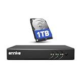 ANNKE 8CH 3K Lite Security Digital Video Recorder with 1TB Hard Drive, H.265+ Hybrid 5-in-1 Surveillance DVR, Human & Vehicle Detection, Supports 8CH Analog and 2 IP Cameras for 24/7 Home CCTV, Black