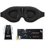 MZOO Luxury Sleep Mask for Women Men Patented Light Blocking Design