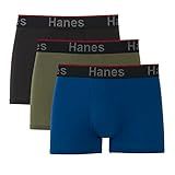 Hanes Men's Total Support Pouch Trunks, Cotton Stretch Underwear for Men, 3-Pack