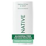 Native Deodorant Contains Naturally Derived Ingredients, 72 Hour Odor Control, Deodorant for Women and Men, Aluminum Free, Eucalyptus & Mint 2.65oz