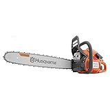 Husqvarna 450 Rancher 20 Inch Gas Chainsaw, 50.2-cc 3.2-HP, 2-Cycle X-Torq Engine, For Tree Pruning, Yard Cleanups and Firewood Cutting, 970613120