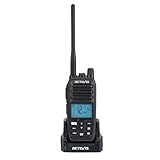Retevis RM21 Handheld Marine Radio,IP67 Waterproof Floating Two Way Radio,Noise Cancelling Mic,1800mAh,Backlit LCD Display Maritime Radio,NOAA,International Channels,Boat Radio for Fishing(1 Pack)