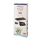 Aqueon LED Deluxe Fish Tank Aquarium Full Hood, Black, 24 Inch
