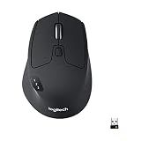 Logitech M720 Triathalon Full Size Multi-Device Wireless Mouse - Black