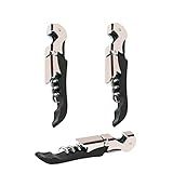 Professional Waiter Corkscrew Wine Openers Set, Heavy Duty Stainless Steel Hinges Wine Key for Restaurant Waiters, Sommelier, Bartenders
