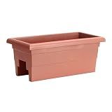 Root & Vessel Countryside Railing Planter Box, 24 Inch, Terra