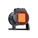 NewAir NGH160GA00, 120V Electric Portable Garage Heater, Heats Up to 160 Square Feet, Garge, Black and Gray
