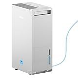 5000 Sq.Ft Energy Star Most Efficient 2024 Dehumidifier with Pump,DECIUU Max 100 Pint (Standard 70 Pint) Dehumidifier for Basement with Drain Hose,Intelligent Humidity Control for Home Bathroom Garage