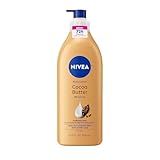 NIVEA Cocoa Butter Body Lotion for Dry Skin with Hyaluronic Acid, Cocoa Butter and Deep Nourishing Serum, 72-Hour Body Moisturizer, 16.9 Fl Oz Pump Bottle