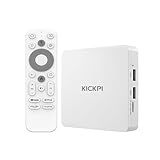 KICKPI KP1 Android TV Box 2024 | Google Certified 4K Streaming Device with Voice Search | 2GB RAM 32GB ROM, Dolby Audio, Bluetooth 5.0 | Chromecast Built-in, Smart Home Control (White)
