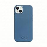 Eco by GranolaGear - Eco-Friendly Phone Case for iPhone 14 Plus - Biodegradable, Compostable, Plastic-Free, Made from Plants - Pacific Blue