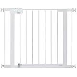 Safety 1st Easy Install Walk Thru Baby Gate for Doorway With Door, Dog Gates, Fits 29"-38", Easy Install 28" Tall, White