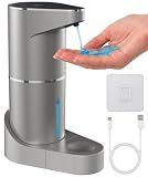 Everlasting Comfort Automatic Soap Dispenser - Touchless Wall Mounted No Drip Lotion, Hand Soap, Shower Gel, Dish Soaps Dispenser, 3 Level Output Motion Sensor for Bathroom & Kitchen Use (350ml/12 oz)