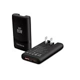 65W Flat GaN USB C Charger, Dual-Port Fast Wall Charger with PD 3.0 & QC 4.0, Foldable Plug Compact Power Adapter for MacBook Pro/Air, iPhone 16, iPad Pro, Samsung Galaxy S24, Steam Deck & More