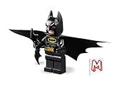 LEGO Super Heroes DC Batman Minifigure - Batman (in Black Suit with Outstretched Batcape and Bat-a-rang) 76158