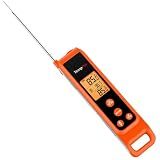 TempPro TempScan 2-in-1 Infrared Thermometer Gun with Meat Probe | Instant Read Thermometer for Grilling, Non-Contact Infrared Thermometer for Cooking Pizza Oven Griddle HVAC Pool AC Vent