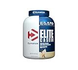 Dymatize Elite Casein Protein Powder, Vanilla, 100% Micellar Casein, 25g Protein, 5.4g BCAAs, 2.3g Leucine, Slow Absorbing for Overnight Muscle Recovery, 4 lb (55 Servings)
