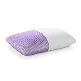 Purple Harmony Pillow – Standard, Medium Feel, Med Height - Talalay Latex Foam Cooling Pillow for Combo or Side Sleepers, 360º Hex GelFlex Grid for No-Pressure Support and Luxurious Weightless Feel