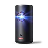 NEBULA Capsule 3 Laser, Outdoor Portable Mini Wi-Fi Smart TV Projector, Upgraded with Google TV, Official Netflix, Dolby Digital, 120 inches Screen and 2.5H Built-In Battery