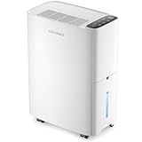 ASAHWo 2500 Sq.Ft Dehumidifier for Basement with Drain Hose Max 34 Pints, Dehumidifiers for Home, Bathroom, Bedroom, 4 Pre-Set Modes, Intelligent Humidity Control, Dry Clothes Quiet Operation