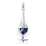 Ambient Weather B1025C Antique Storm Glass Wall Mount Liquid Barometer with Drip Cup