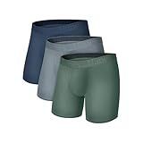 Hanes Men's Originals SuperSoft Boxer Briefs, Viscose from Bamboo Underwear for Men, 3-Pack
