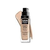 NYX PROFESSIONAL MAKEUP Can't Stop Won't Stop Foundation, 24h Full Coverage Matte Finish - Light Ivory