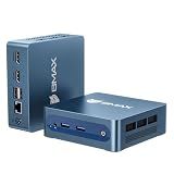 Bmax Mini PC Mini Desktop Computer Intel Celeron J3355 (Up to 2.5GHz) Win 11, 6GB RAM 128GB eMMC Support M.2 SSD Expansion (512GB/2TB), 4K Dual Display WiFi5& BT5.0 for Home/Office,Daily Use,B1 Plus