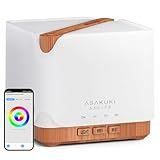 ASAKUKI Essential Oil Diffuser for Home, Smart WiFi 700 ml Humidifier, Easy Connect with Alexa and Google Home, Phone App & Voice Control, Customized Schedule Timers and LED Light - Yellow