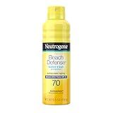 Neutrogena Beach Defense Sunscreen Spray Broad Spectrum SPF 70, 6.5 Oz, Water Resistant, Fast Absorbing, Oxybenzone Free, Lightweight Sun Protection, Face and Body Sunscreen
